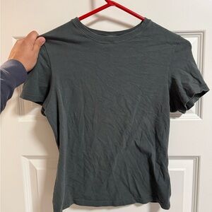 SKIMS Charcoal Short Sleeve Tee